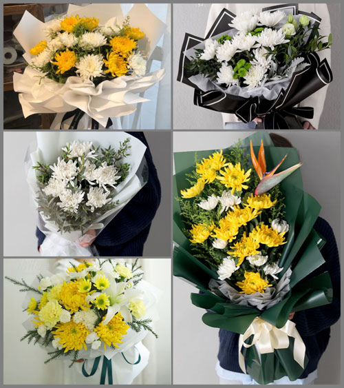 福建漳州平和县大溪镇豪林村白事花束代送